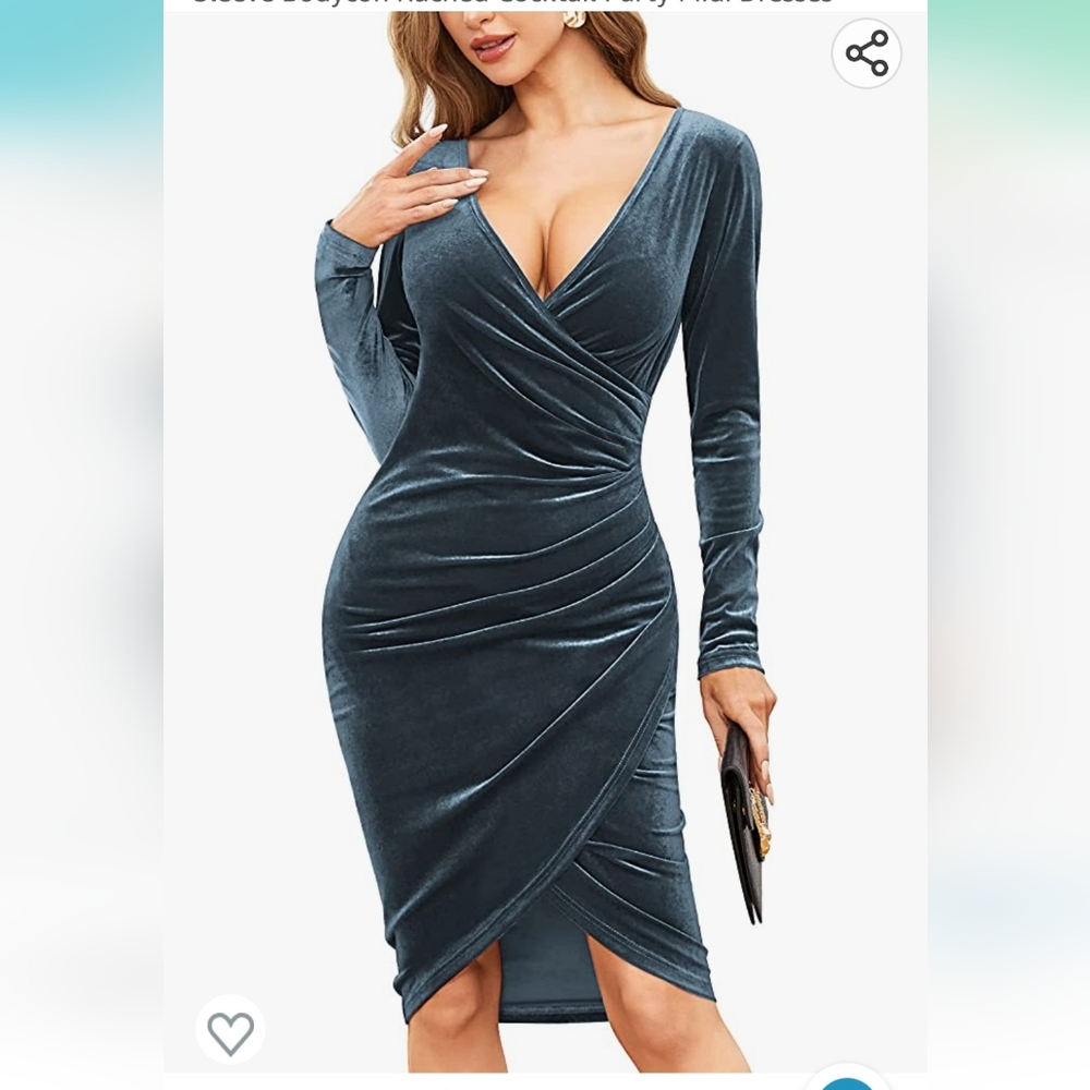Womans velvet dress